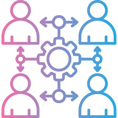 İnsan simgesinin vektör illüstrasyonu