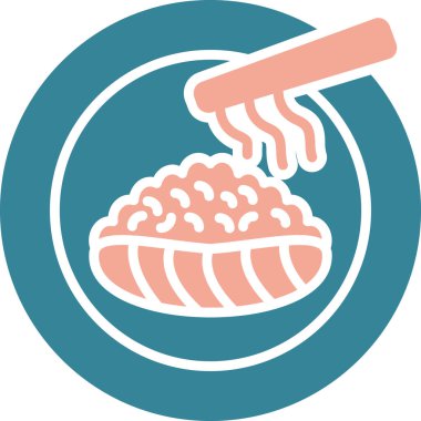 Gıda simgesinin vektör illüstrasyonu