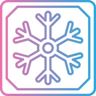 Kar tanesi. Web simgesi basit illüstrasyon