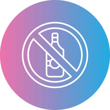 Sigara ikonu yok. vektör illüstrasyonu