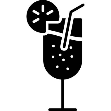 kokteyl bardağı simgesini ana hatlarıyla iç