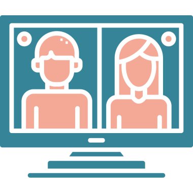 Video çağrısı. Basit resimleme