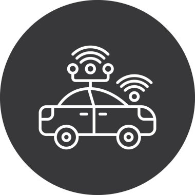 araba simgesi vektör illüstrasyonu