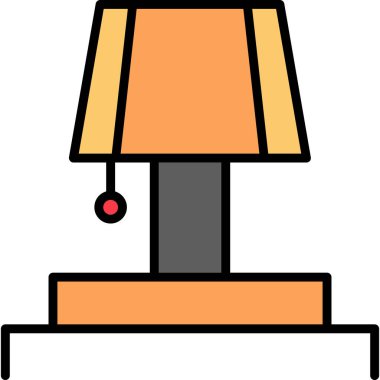 Otelde. Web simgesi basit illüstrasyon