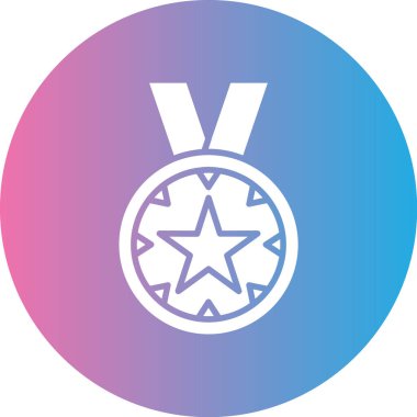 Madalya. Web simgesi basit illüstrasyon