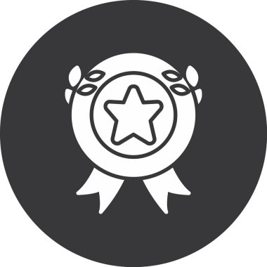 Ödül ödülü rozet tarzında ikon