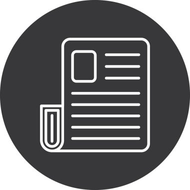 Dosya simgesinin vektör illüstrasyonu