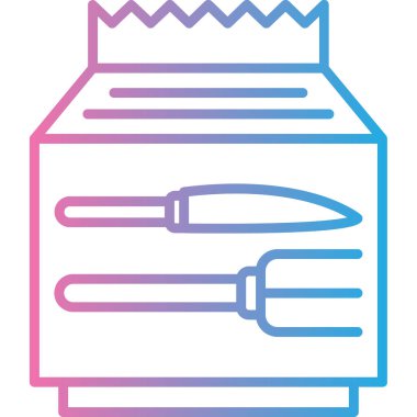 Alışveriş poşeti simgesi, vektör illüstrasyonu