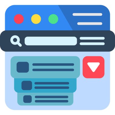 seo pazarlama arama simgesi düz biçiminde