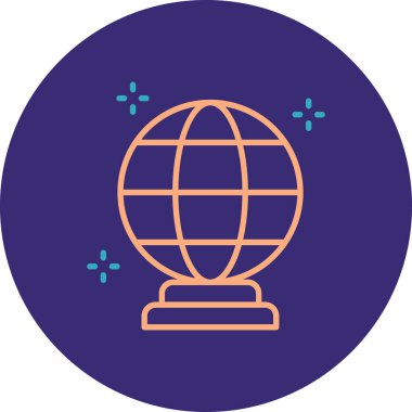 Küresel simge vektör illüstrasyonu