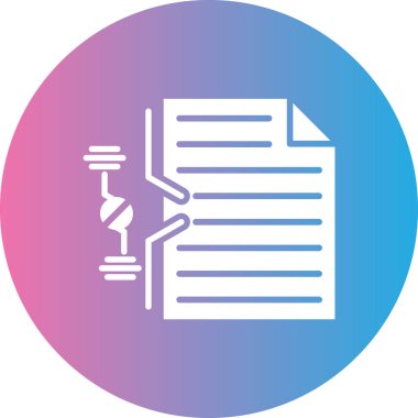 Dosya simgesinin vektör illüstrasyonu