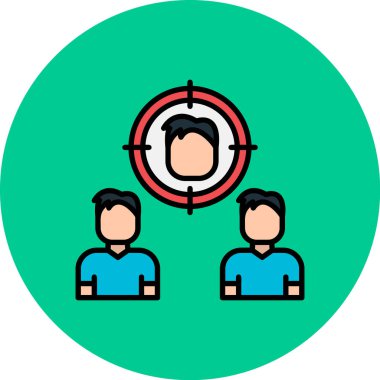 insanlar simge vektör illüstrasyonu