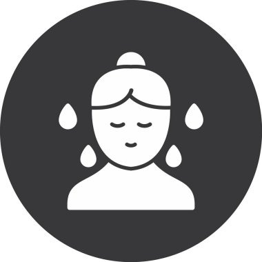 Buddha simgesinin vektör illüstrasyonu