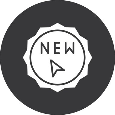 Yeni işaret simge vektör çizim