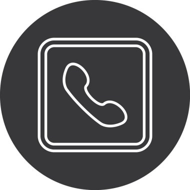 Telefon vektör simgesi modern basit vektör illüstrasyonu