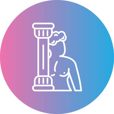 Kadın simgesinin vektör illüstrasyonu