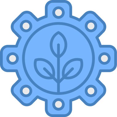 Bitki. Web simgesi basit illüstrasyon