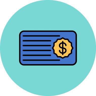 Para için. Web simgesi basit illüstrasyon