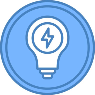 Elektrik simgesinin vektör illüstrasyonu