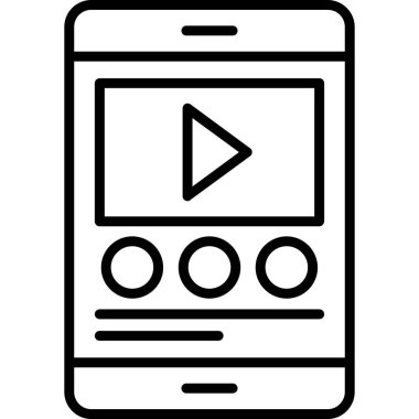 cep telefonu ikonu vektör illüstrasyonu