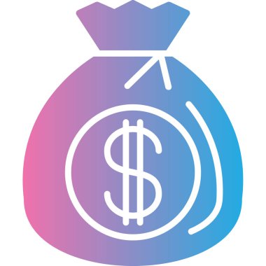 Dolar. Web simgesi basit illüstrasyon