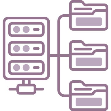 veri depolama simgesi. vektör çizim