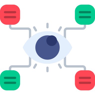 Göz simgesi vektör illüstrasyonu