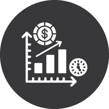 iş grafiği vektör simgesi modern basit tasarım illüstrasyonu