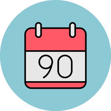 Takvim simgesi vektör illüstrasyonu