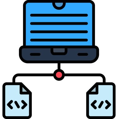 bilgisayar web simgesi basit illüstrasyon