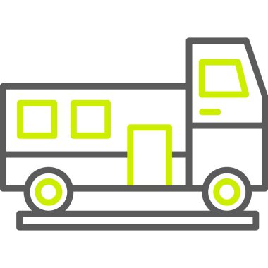 vektör kamyon simgesi illüstrasyonu