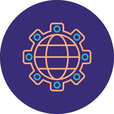 dünya web simgesi vektör illüstrasyonuName