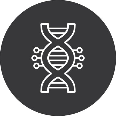 DNA simgesi vektör illüstrasyonu