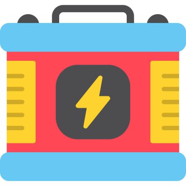 Pil. Web simgesi basit illüstrasyon