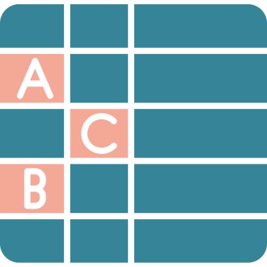 b b simgesinin vektör illüstrasyonu