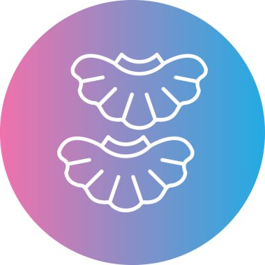 Güzel bir çiçek simgesinin vektör çizimi