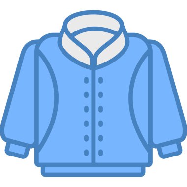 Ceket. Web simgesi basit illüstrasyon