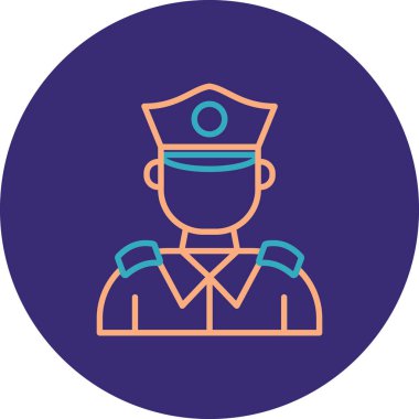 Polisin vektör illüstrasyonu