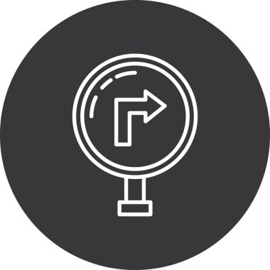 ok simgesi vektör illüstrasyonu