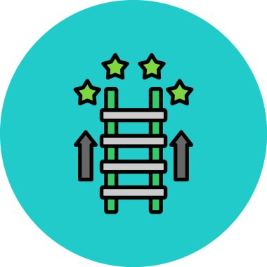 Bir yıldız simgesinin vektör illüstrasyonu