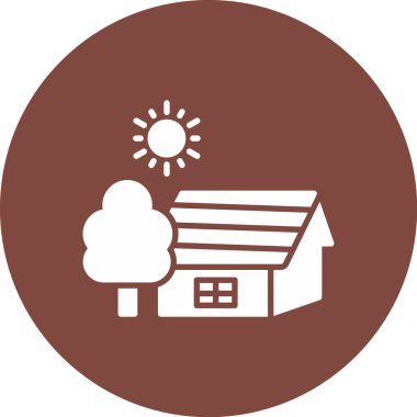 Ev simgesinin vektör illüstrasyonu