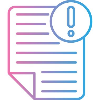 Kağıt simgesinin vektör illüstrasyonu