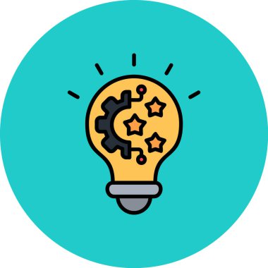 Fikir simgesi vektör illüstrasyonu