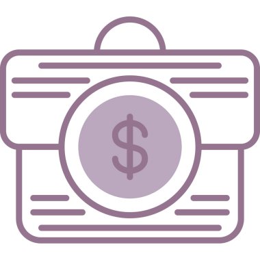 iş ve finans satırı vektör simgesi.