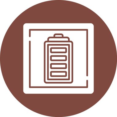 Pil simgesinin vektör illüstrasyonu