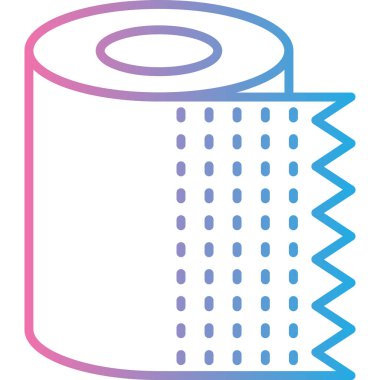 tuvalet kağıdı rulo ikonu vektör illüstrasyon tasarımı