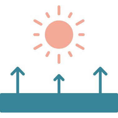 Güneş Simgesi Vektör illüstrasyonu