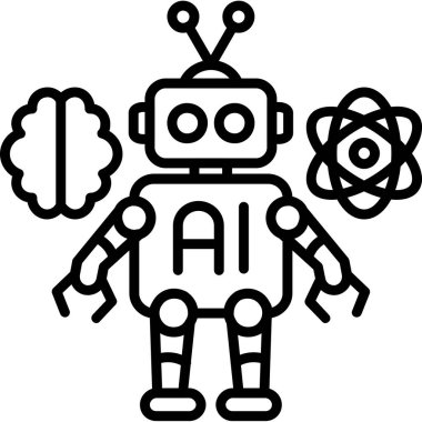 Yapay zeka robot simgesi