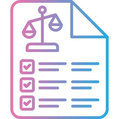 Hukuk simgesinin vektör illüstrasyonu