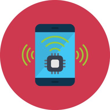 Beyaz arkaplanda wifi düz simge vektörü